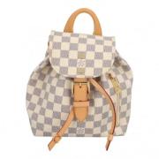 Louis Vuitton Vintage Pre-owned Canvas ryggsckar Beige, Dam