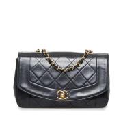 Chanel Vintage Pre-owned Laeder axelremsvskor Black, Dam