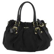 Prada Vintage Pre-owned Tyg prada-vskor Black, Dam