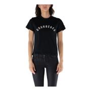 Courrèges Klassisk Bomull T-shirt Black, Dam