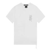 Ksubi Vit Bomull T-shirt med Tryckt Logotyp White, Herr
