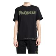 Alexander McQueen T-Shirts Black, Herr