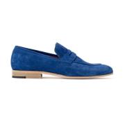 Alexander 1910 Blå Kalvskinn Moccasins Ss23 Blue, Herr