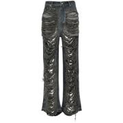 Rick Owens Wide Jeans Gray, Herr