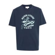 Maison Kitsuné T-Shirts Blue, Herr