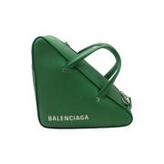 Balenciaga Vintage Pre-owned Laeder handvskor Green, Dam