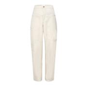Isabel Marant Tapered Trousers Beige, Dam