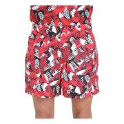 New Era Chicago Bulls All Over Print Shorts Multicolor, Herr