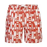 Eleventy Beachwear Red, Herr