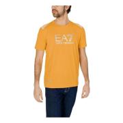 Emporio Armani EA7 T-Shirts Yellow, Herr