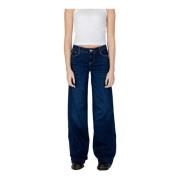 Guess Wide Jeans Blue, Dam