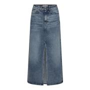 Co'Couture Denim Skirts Blue, Dam