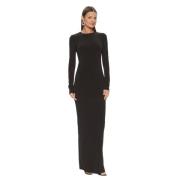 Patrizia Pepe Elegant Svart Klänning Black, Dam