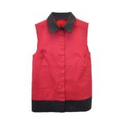 Jil Sander Pre-owned Pre-owned Polyester toppar Red, Dam