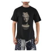 Aries Vintage Statue Print T-shirt Black, Herr