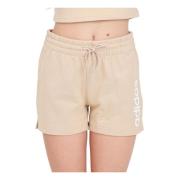 Adidas Beige Performance Shorts för kvinnor Brown, Dam