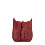 Hermès Vintage Pre-owned Laeder crossbodyvskor Red, Dam