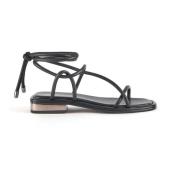 United Nude Platta sandaler med puffade remmar Black, Dam