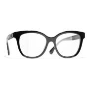 Chanel Original Glasögon med 3-års Garanti Black, Dam