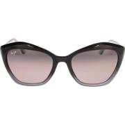 Maui Jim Stiliga Lotus solglasögon med polariserade linser Black, Dam