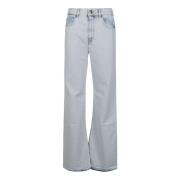 Pinko Flared Jeans Gray, Dam