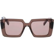 Prada Ikoniska Solglasögon för Kvinnor Brown, Dam