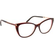 Swarovski Stiliga Glasögon för Kvinnor Red, Dam