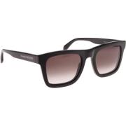 Alexander McQueen Ikoniska solglasögon, 100% äkta Black, Unisex