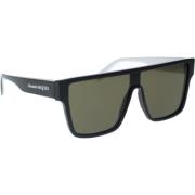 Alexander McQueen Ikoniska solglasögon med 2 års garanti Black, Unisex