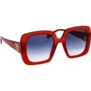Alexander McQueen Sunglasses Red, Dam
