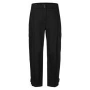 Marc Cain Cropped Trousers Black, Dam