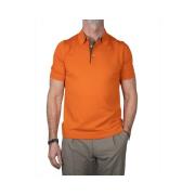 Gran Sasso Polo Shirts Orange, Herr