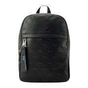 Harmont & Blaine Allover Svart PU Ryggsäck 2024 Kollektion Black, Herr