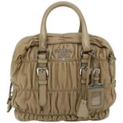 Prada Vintage Pre-owned Laeder prada-vskor Beige, Dam