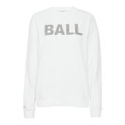 Ball Vit Sweatshirt D. Hampton 50400023 White, Dam