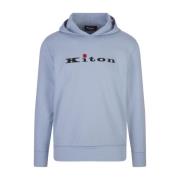 Kiton Hoodies Blue, Herr