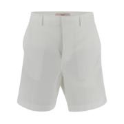 Valentino Bomull Bermuda Shorts White, Herr