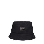 Dolce & Gabbana Svart Bucket Hatt Black, Herr