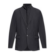 Emporio Armani Blazer med kavajslag Blue, Herr