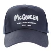 Alexander McQueen Blå Hatt - Regular Fit - Passar för alla temperature...