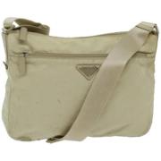 Prada Vintage Pre-owned Tyg prada-vskor Beige, Dam