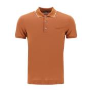Ermenegildo Zegna Polo Shirts Orange, Herr