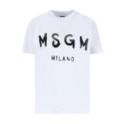 Msgm T-Shirts White, Dam