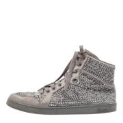 Gucci Vintage Pre-owned Tyg sneakers Gray, Herr
