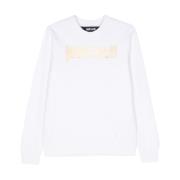 Just Cavalli Vita Bomullsfleece Sweaters White, Dam