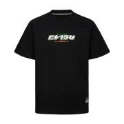 Evisu T-Shirts Black, Herr