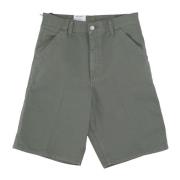 Carhartt Wip Single Knee Shorts Garment Dyed Green, Herr