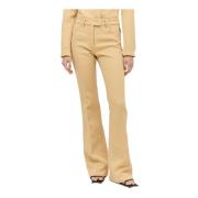 Courrèges Trousers Beige, Dam