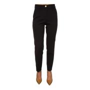 Nenette Slim-fit Trousers Black, Dam