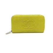 Chanel Vintage Pre-owned Laeder plnbcker Yellow, Dam